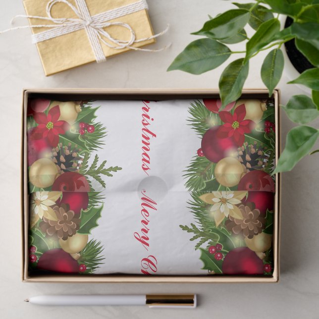 Holiday Ornamental Garland Tissue Paper (Gift)