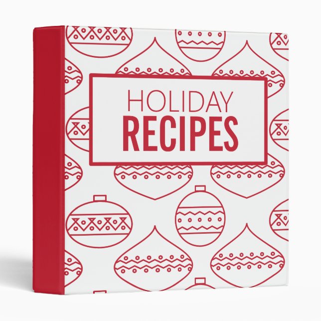 Holiday Ornaments Binder (Front/Spine)