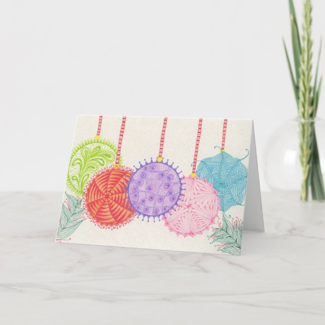 Holiday Ornaments Card (Front)