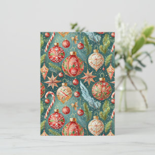 Holiday Ornaments  Party Invitation