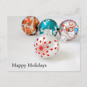 Holiday Ornaments Postcard