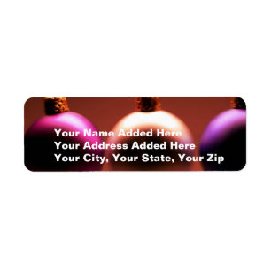 Holiday Ornaments Return Address Labels