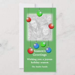 Holiday Ornaments (tall) Card