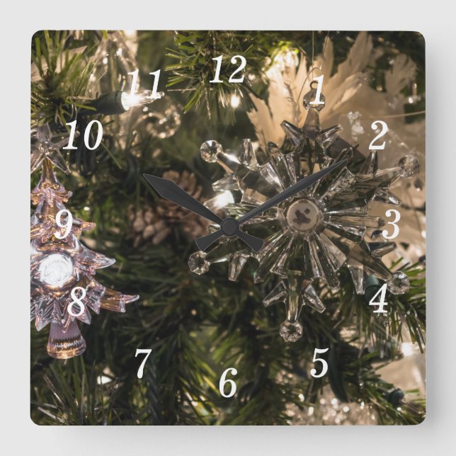 Holiday Ornaments Wall Clock (Front)