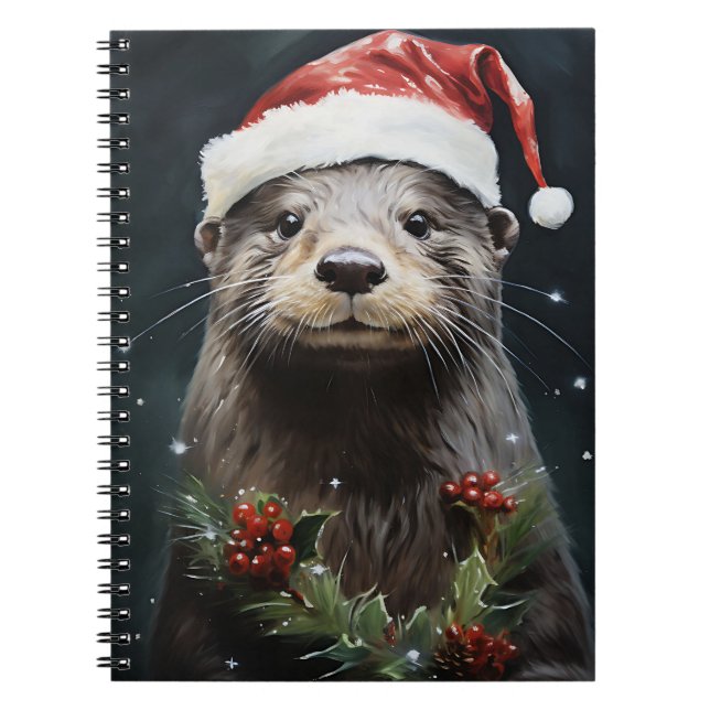 Holiday Otter Notebook (Front)