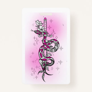 holiday package with snake badge