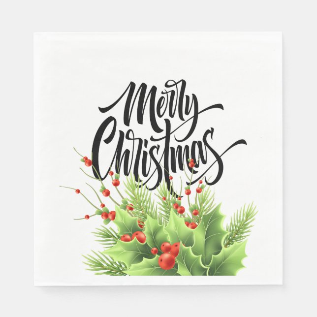 Holiday Paper Napkins (Front)