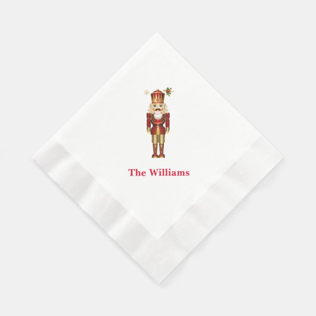 Holiday Paper Napkins-Nutcracker Napkin (Corner)