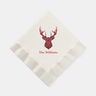 Holiday Paper Napkins-Stag Napkins