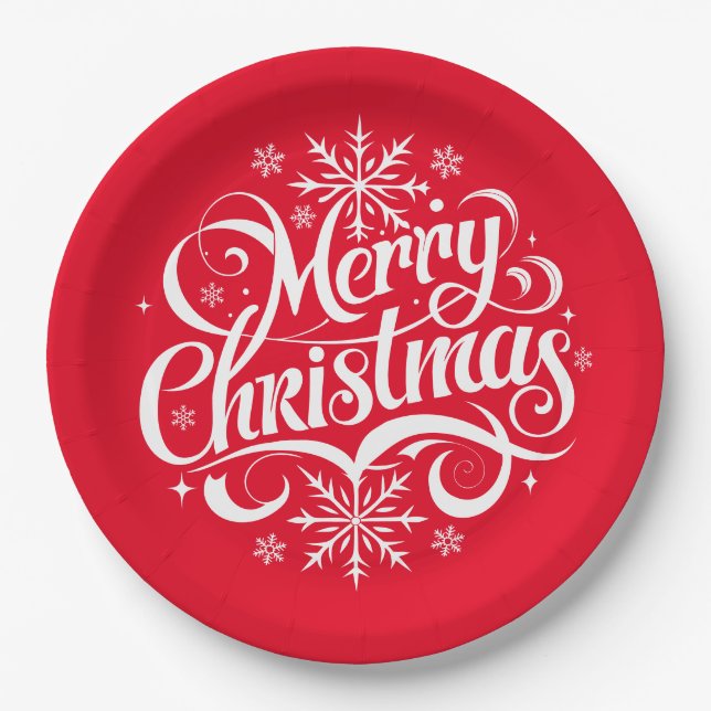 Holiday  paper plate (Front)