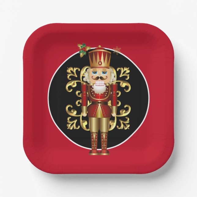 Holiday Paper Plates-Nutcracker Paper Plate (Front)