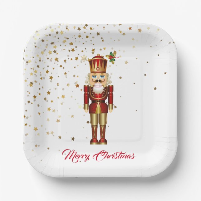 Holiday Paper Plates-Nutcracker Plate (Front)