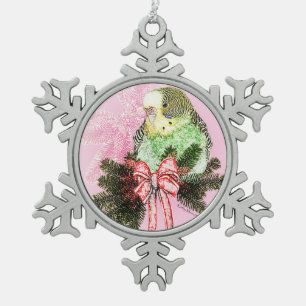 Holiday Parakeet Ornament