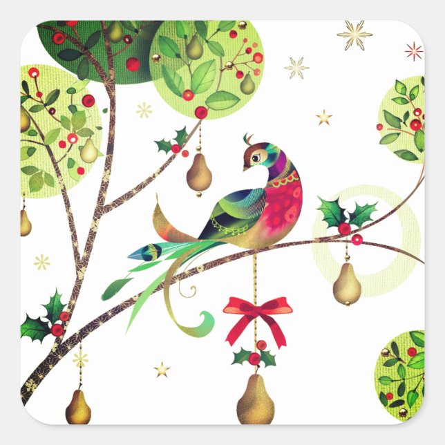 Holiday Partridge Stickers (Front)