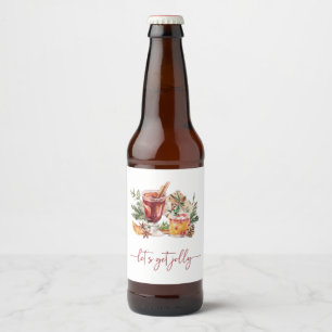 Holiday Party Beer Bottle Label