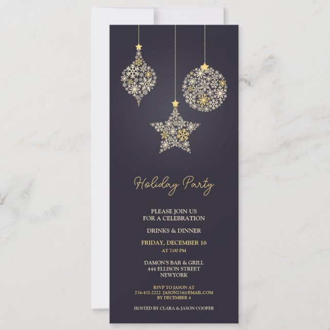 Holiday Party Christmas Invitation (Front)