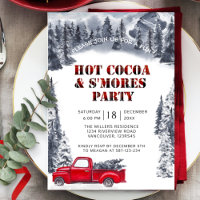 Holiday Party, Hot Cocoa and S mores Buffalo Plaid
