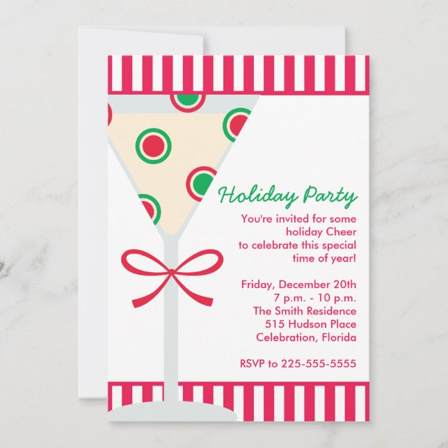 Holiday Party Invitation (Front)