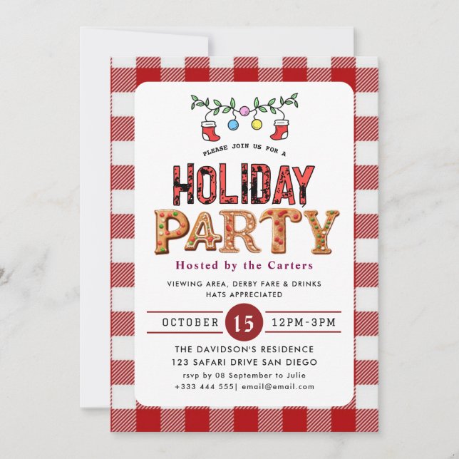 Holiday Party Invitation (Front)