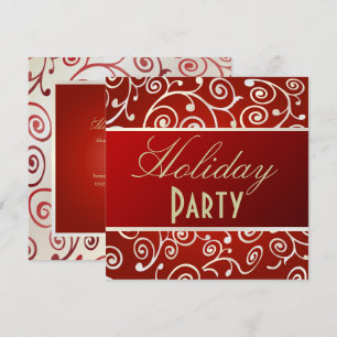 HOLIDAY PARTY INVITATION CUPCAKE SWIRLS