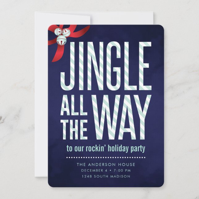 Holiday Party Invitation *Jingle All The Way* (Front)