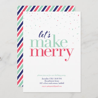Holiday Party Invitation *Let's Make Merry*