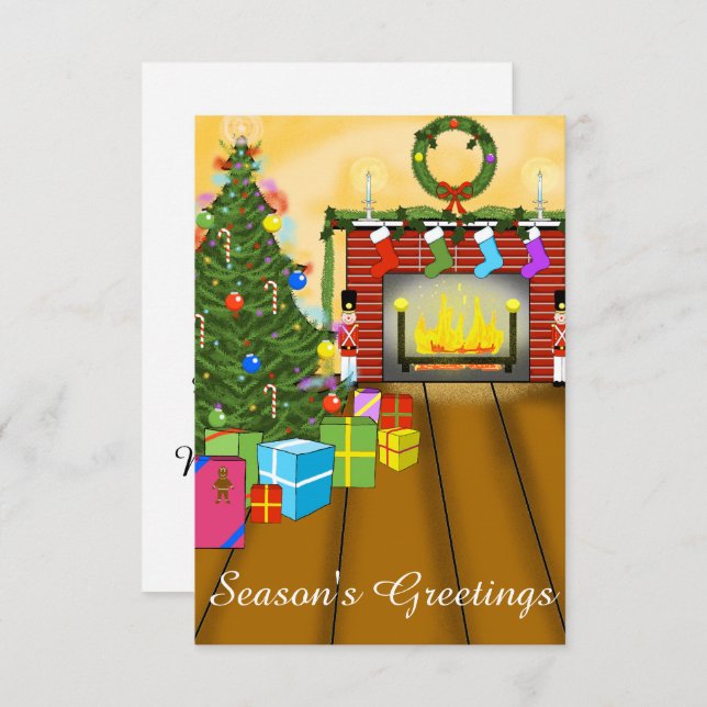 Holiday Party Invite (Customizable) (Front/Back)