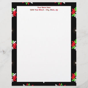 Holiday Pattern Brights Letterhead