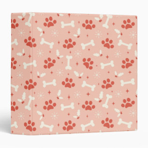 Holiday Paws & Bones Christmas Pattern Binder