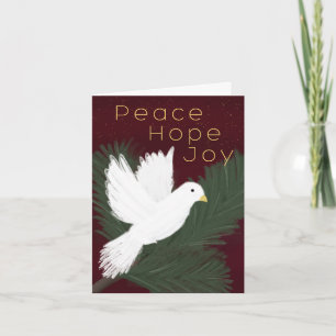 Holiday Peace dove Card