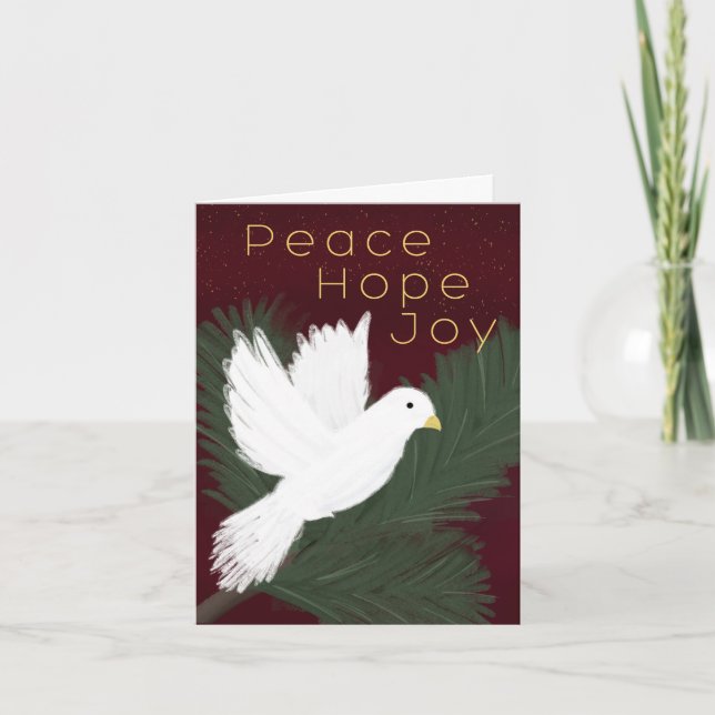 Holiday Peace dove Card (Front)