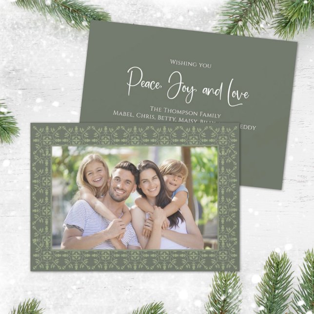 Holiday Peace Joy Love Green Snowflake 1 Photo (Creator Uploaded)