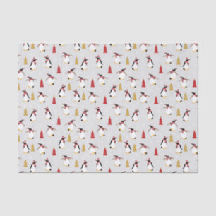 Holiday Penguin Pattern Tissue Paper