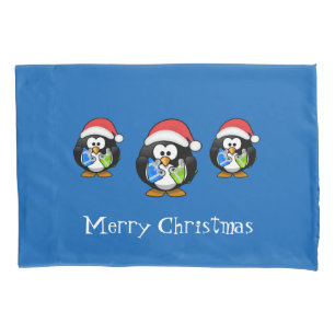 Holiday Penguins Pillowcase