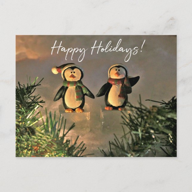 Holiday Penguins Postcard (Front)