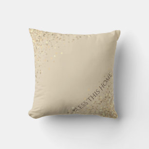 Holiday Petite Stars Throw Pillow-Bless This Home Pillow