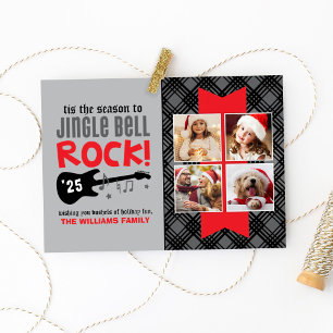 Holiday Photo Card Jingle Bell Rock Theme