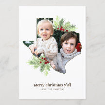 Holiday Photo Card *Merry Christmas Y'all*