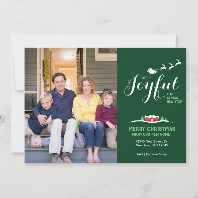 Holiday Photo Card Moving Announcement (Front)
