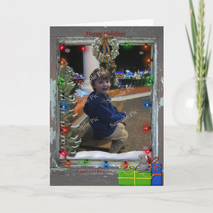 Holiday Photo Frame Greeting Card