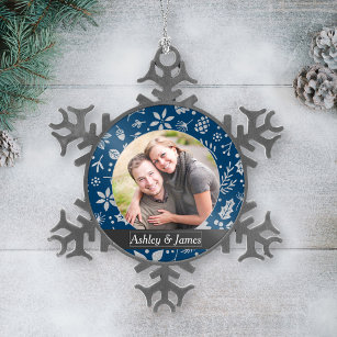 Holiday Photo Ornament   Personalized Design