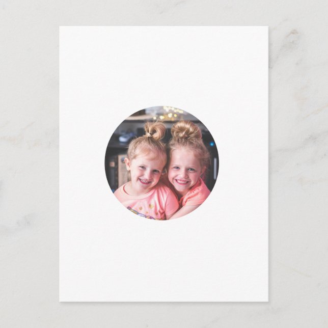Holiday photo postcard template (Front)