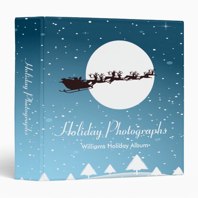 Holiday Photographs Santa Binder (Front/Spine)