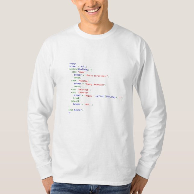 Holiday.php T-Shirt (Front)