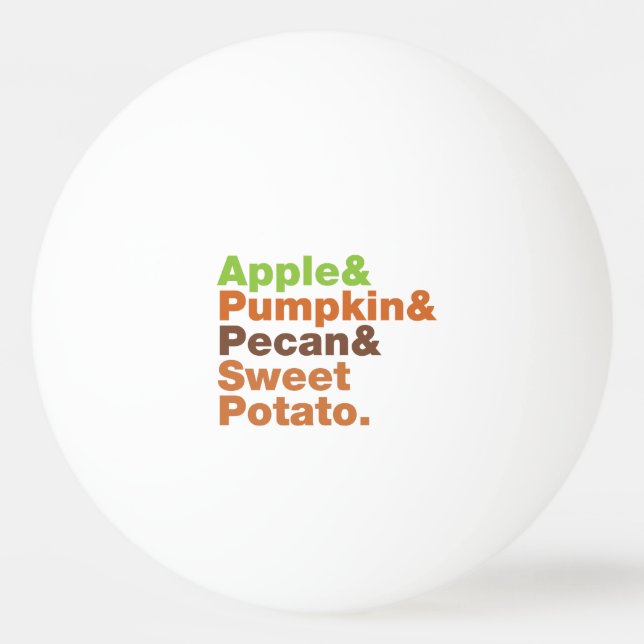 Holiday Pies ~ Festive Xmas Thanksgiving Christmas Ping Pong Ball (Front)