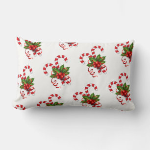 Holiday Pillow-Candy Canes Lumbar Pillow