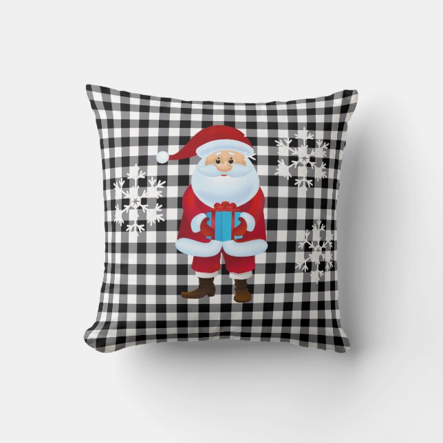 Holiday Pillow-Santa Throw Pillow (Front)