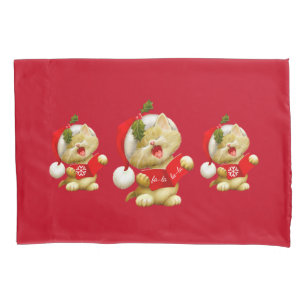 Holiday Pillowcase-Singing Kittens Pillowcase