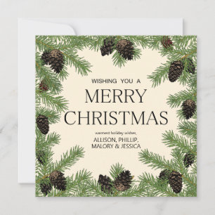 Holiday Pine Cone Garland Frame