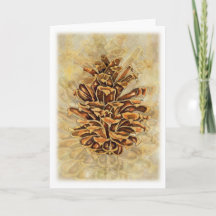 Holiday Pinecone Card